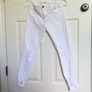 Cello White Distressed Skinny Jeans - Size 5